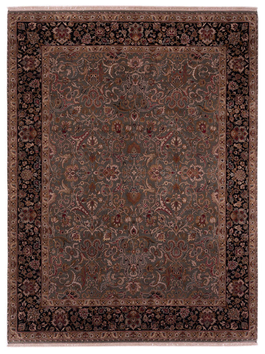 Rajpur Jahan 82394 Green Traditional Hand Knotted Rug