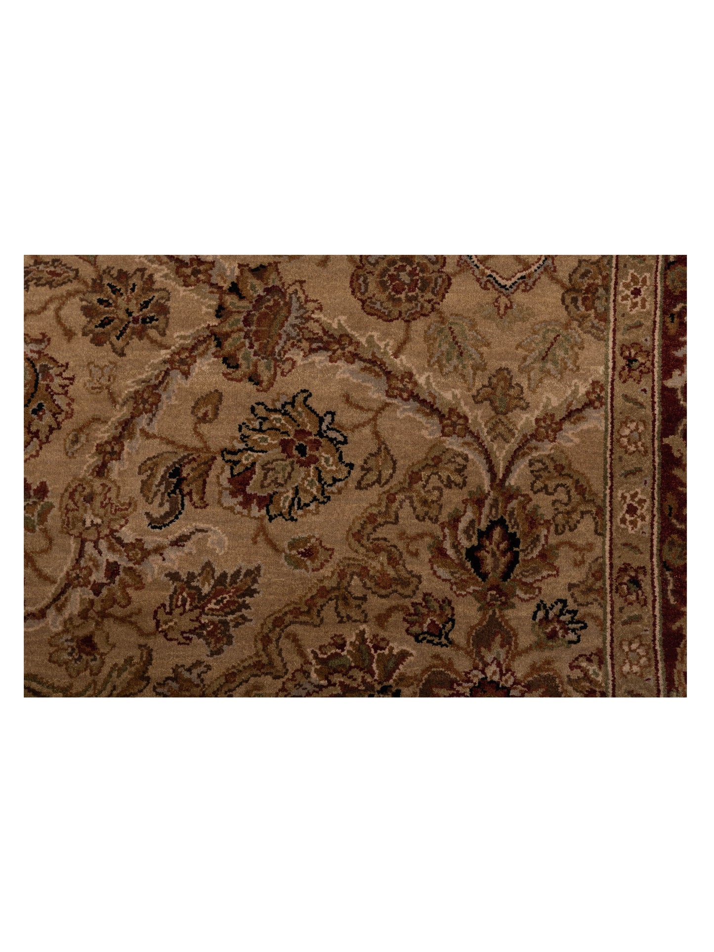 Rajpur Crown 82678 Beige Red Transitional Hand Knotted Rug