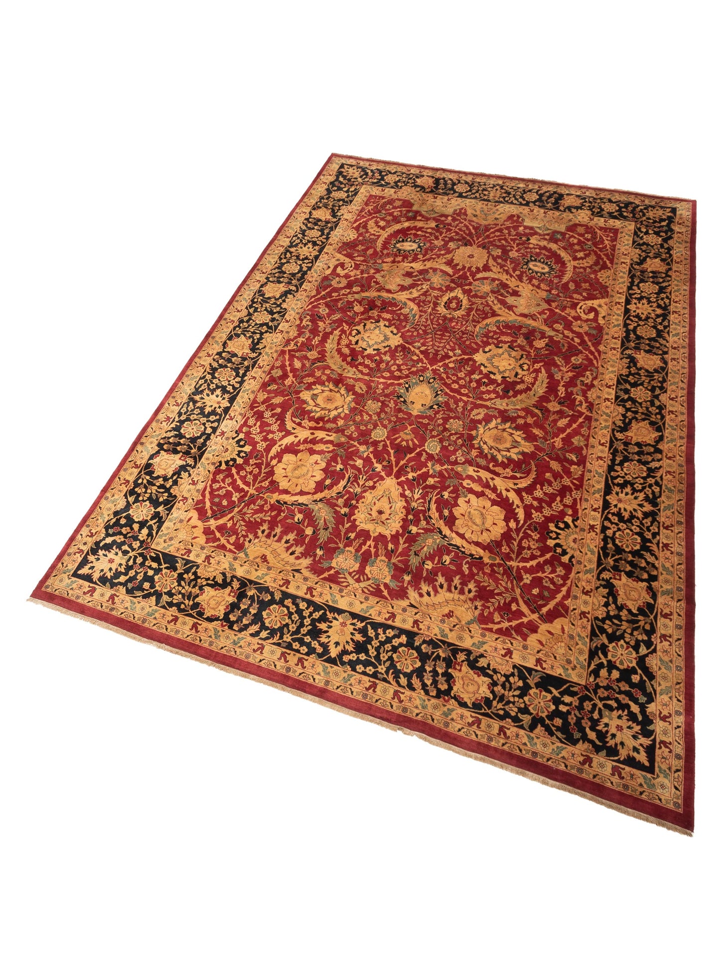 Rajpur Crown 83588 Red Black Transitional Hand Knotted Rug