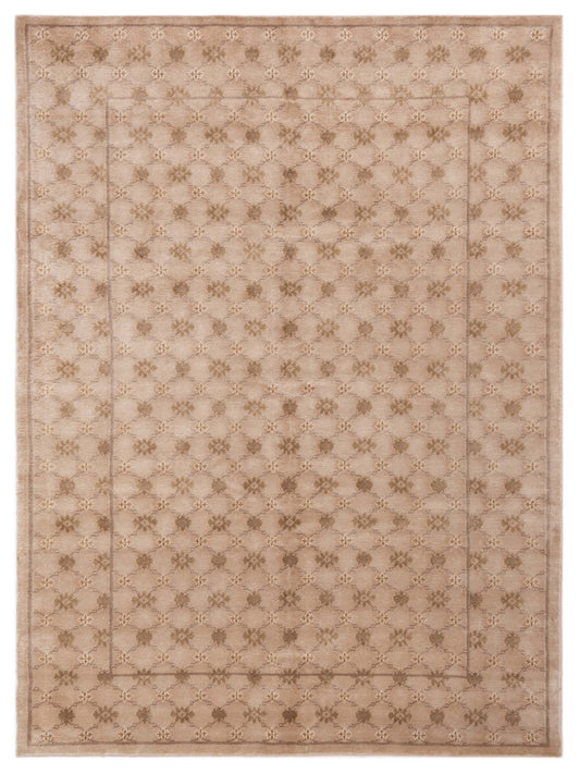 Siena Himalayan 83978 Beige Contemporary Hand Knotted Rug