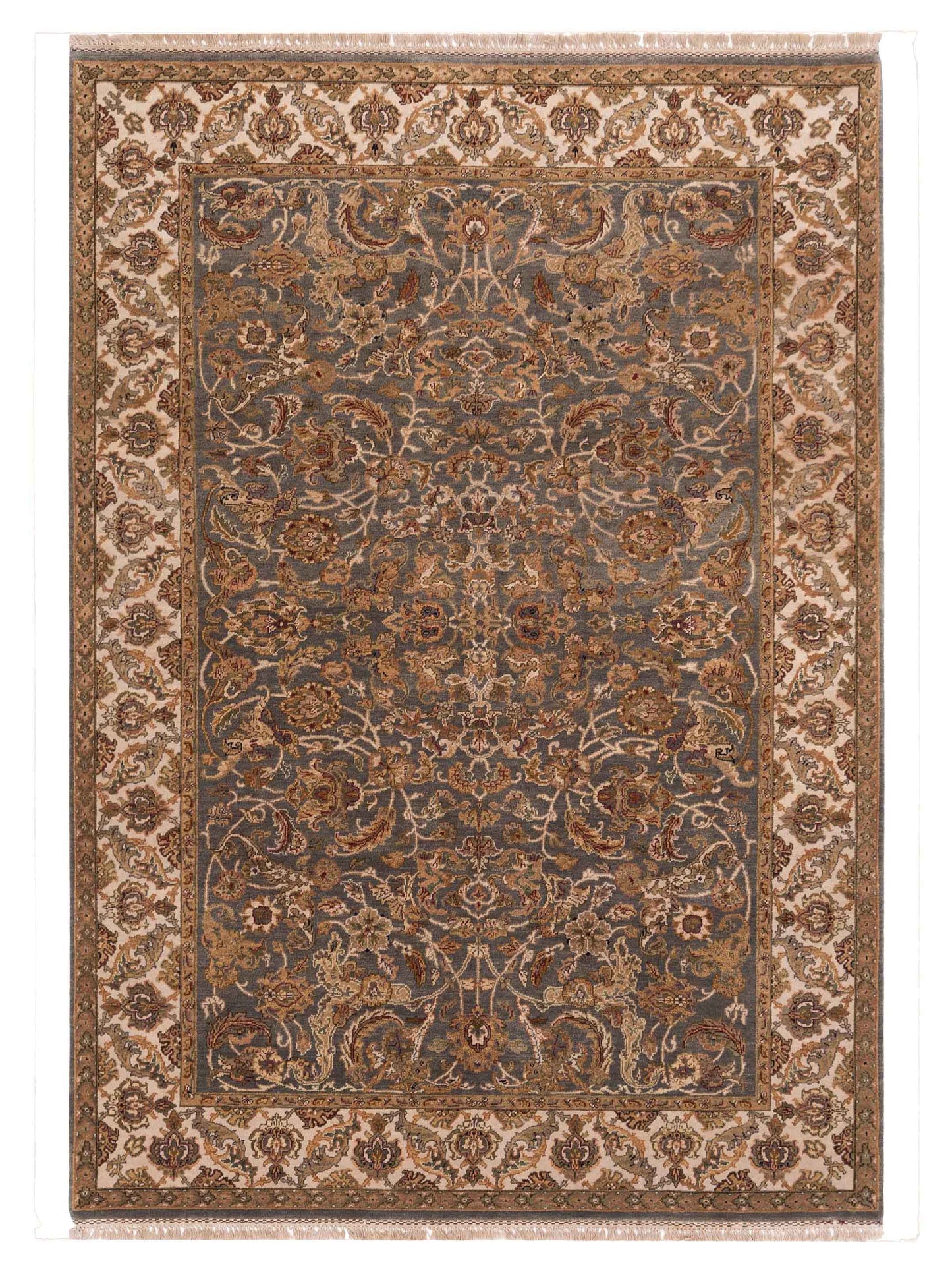 Rajpur Jahan 84217 Silver Traditional Hand Knotted Rug