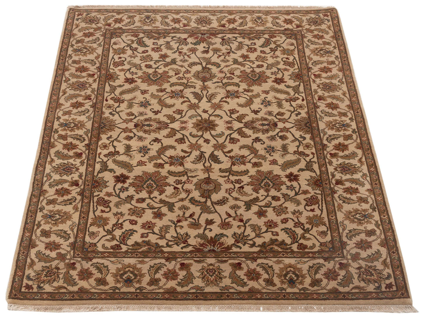 Rajpur Crown 84227 Ivory Ivory Transitional Hand Knotted Rug