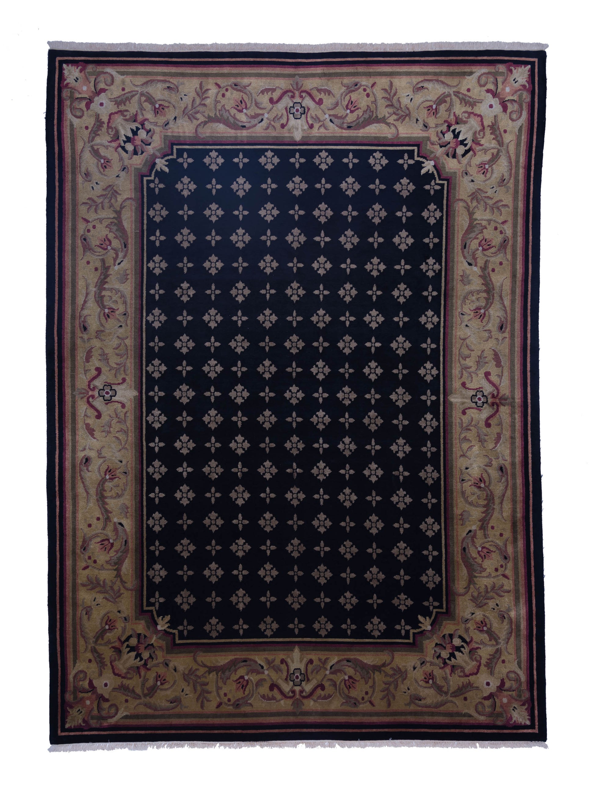 Siena Himalayan 84256 Black Transitional Hand Knotted Rug