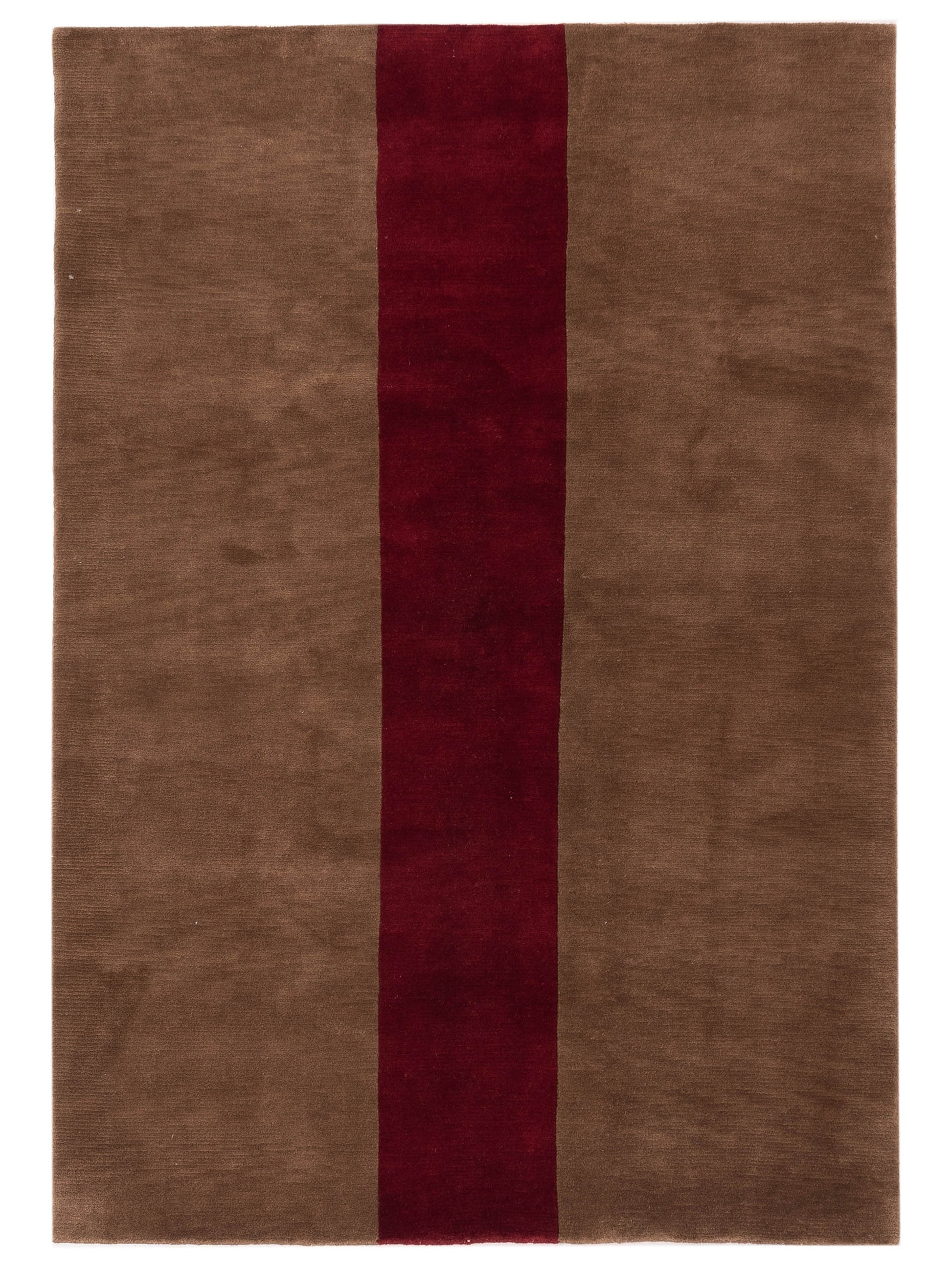 Siena Himalayan 84262 Brown Red Contemporary Hand Knotted Rug