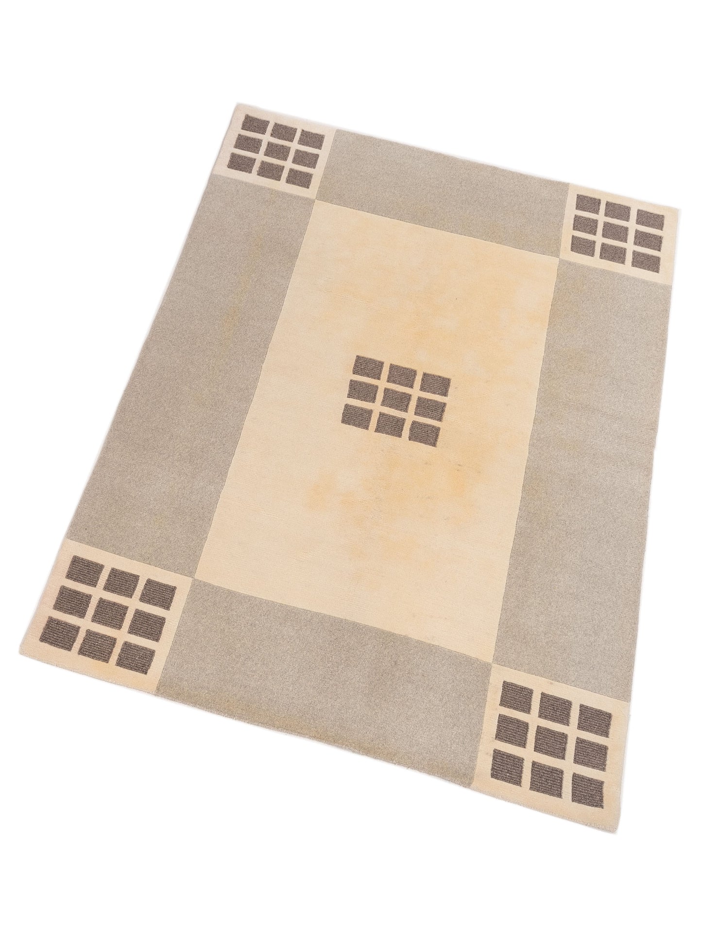 Siena Himalayan 84265 Ivory Gray Transitional Hand Knotted Rug