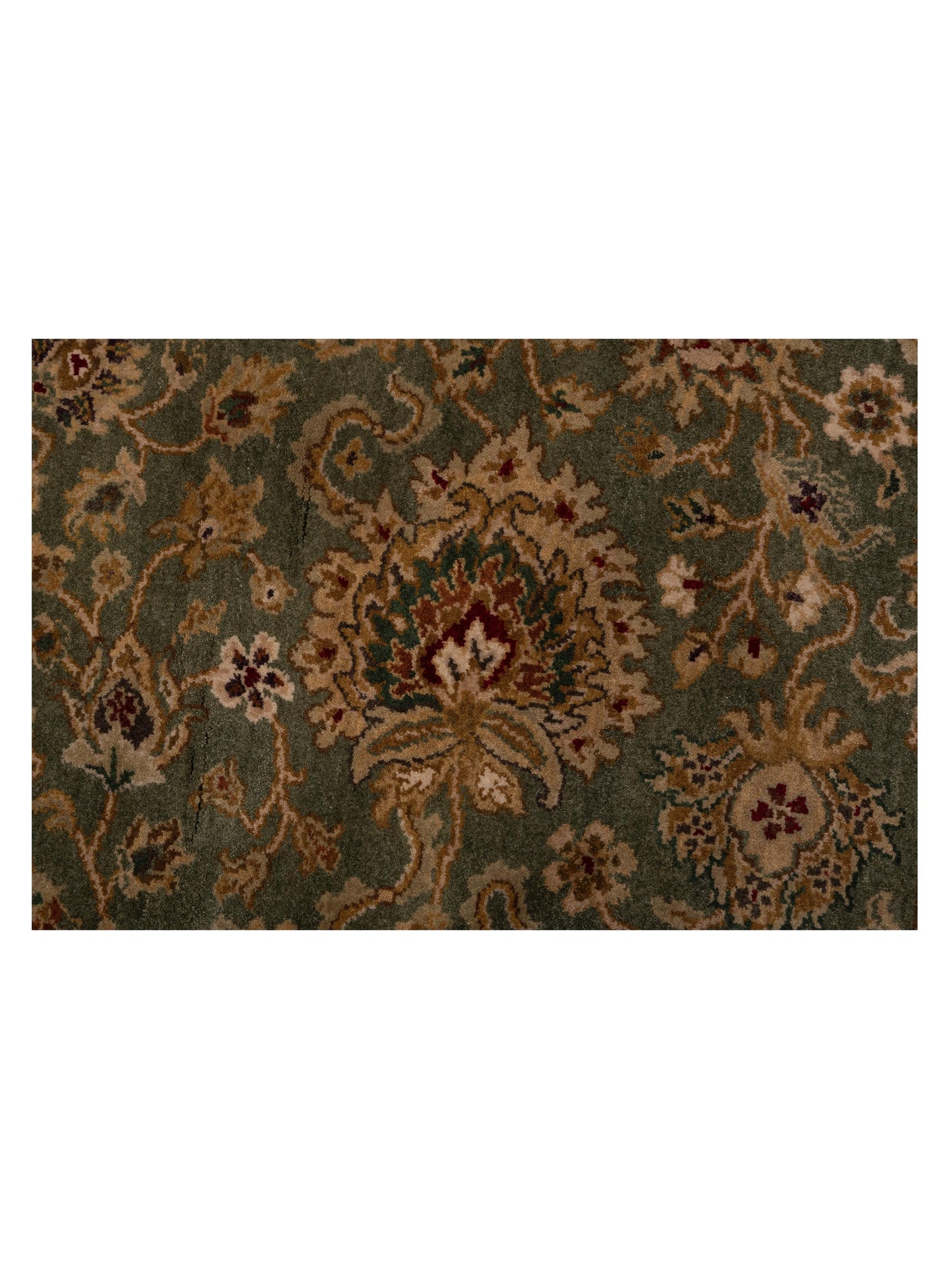 Rajpur Crown 85830 Green Ivory Transitional Hand Knotted Rug