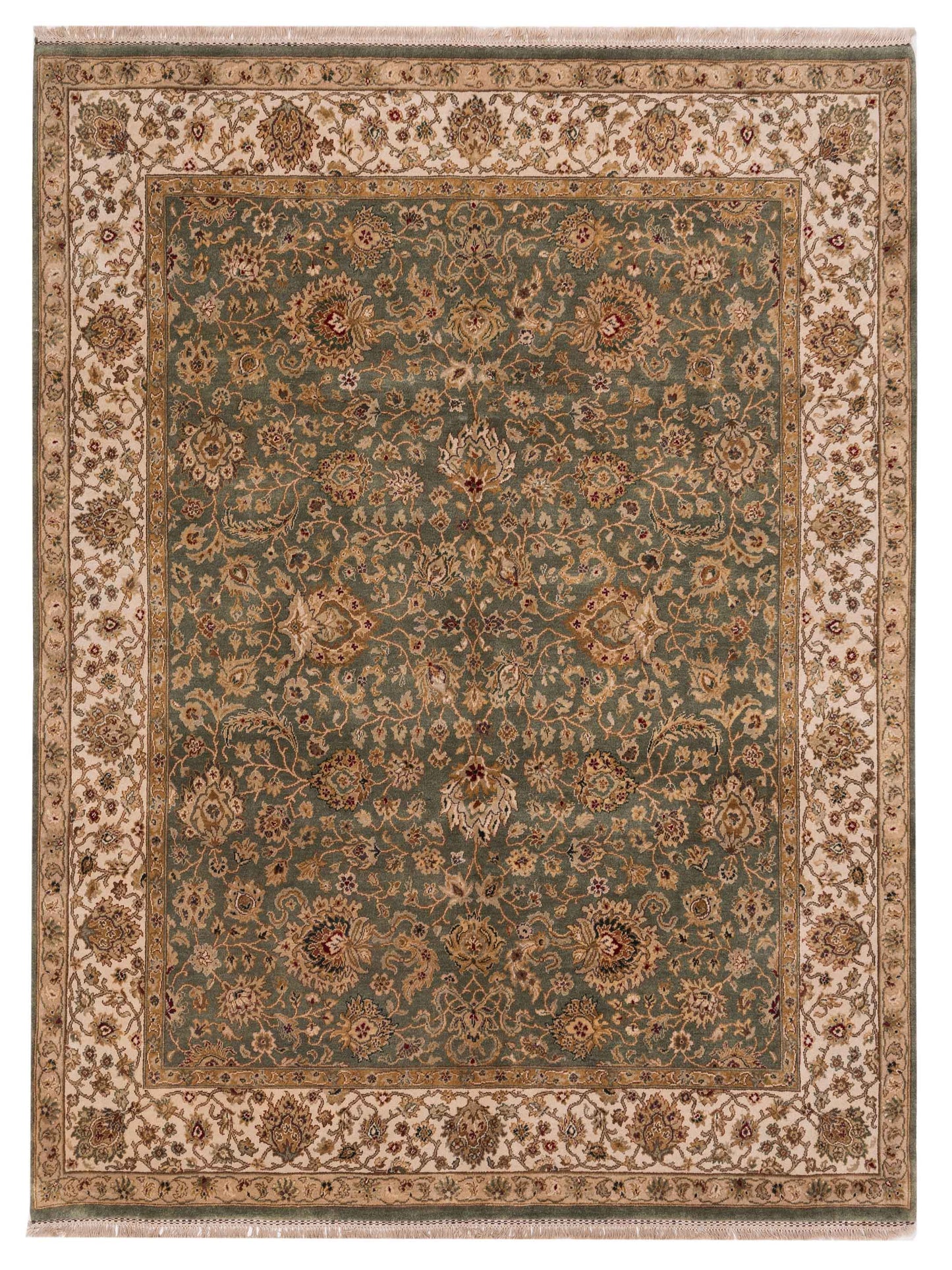 Rajpur Crown 85830 Green Transitional Hand Knotted Rug