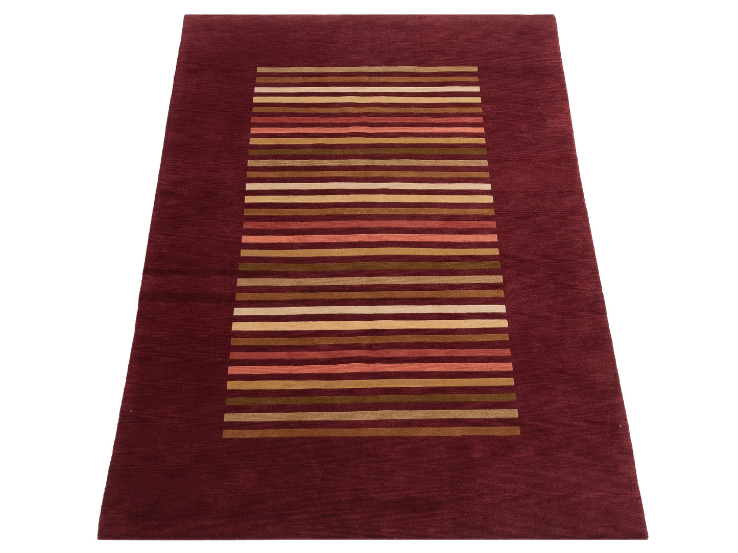 Siena Himalayan 85989 Red  Contemporary Hand Knotted Rug