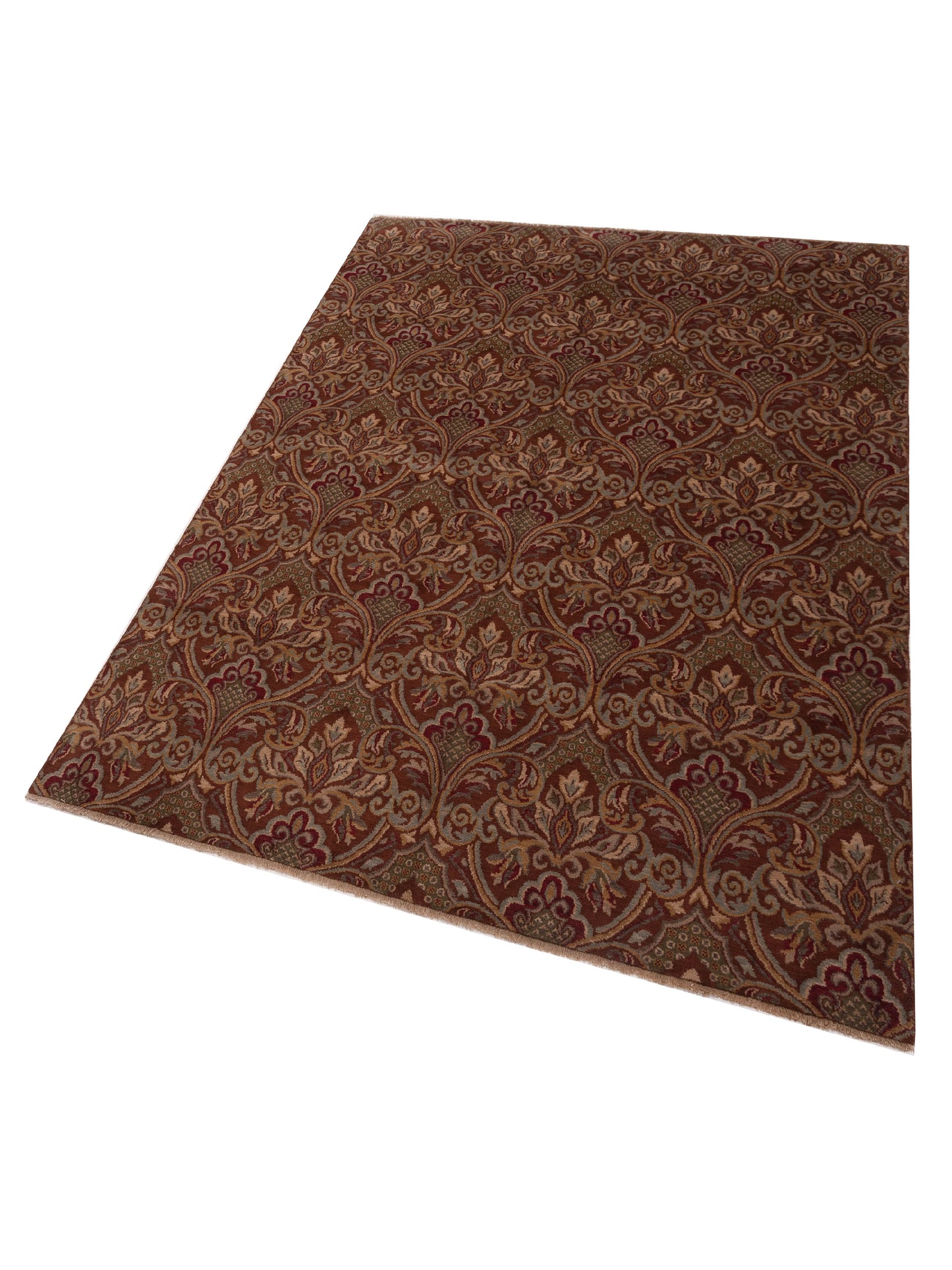 Rajpur Lilac 86732 Brown  Traditional Hand Knotted Rug