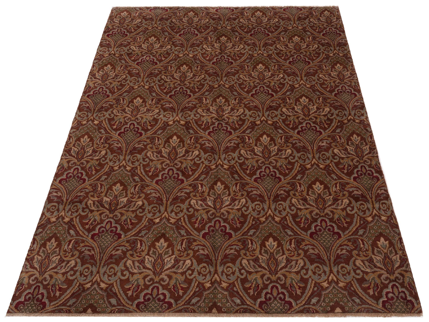 Rajpur Lilac 86732 Brown  Traditional Hand Knotted Rug