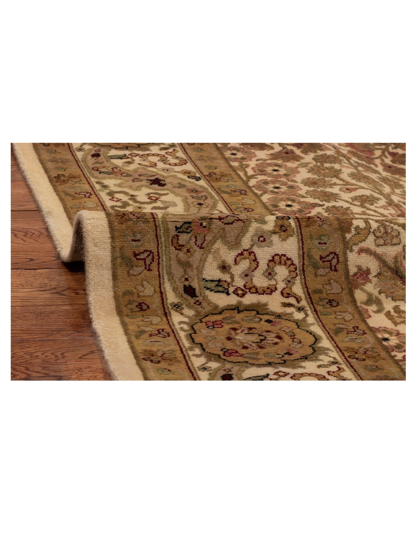 Rajpur Sivas 88345 Ivory Ivory Traditional Hand Knotted Rug