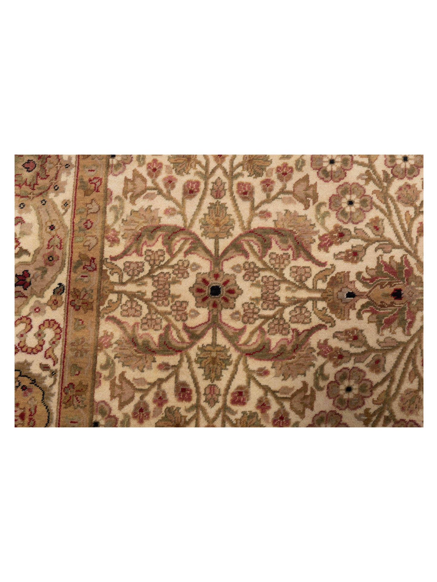 Rajpur Sivas 88345 Ivory Ivory Traditional Hand Knotted Rug