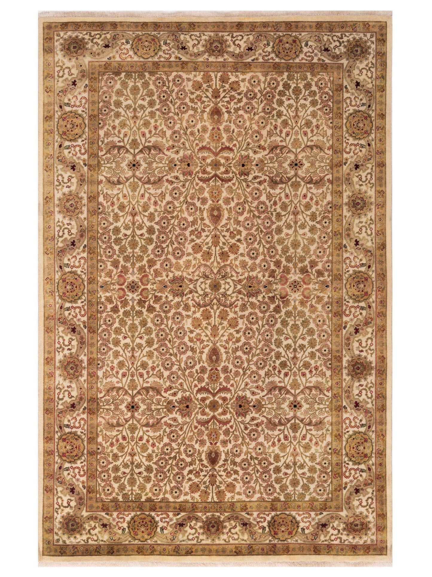 Rajpur Sivas 88345 Ivory Traditional Hand Knotted Rug