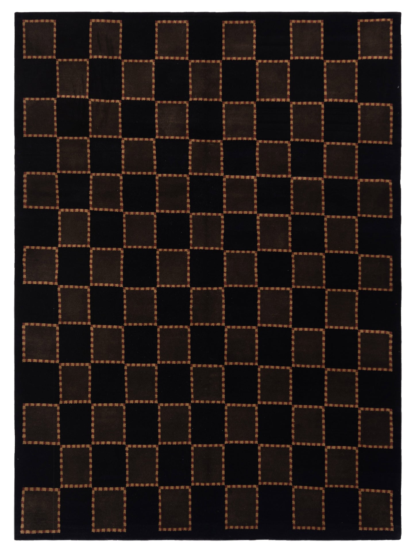 Siena Himalayan 88371 Black Transitional Hand Knotted Rug