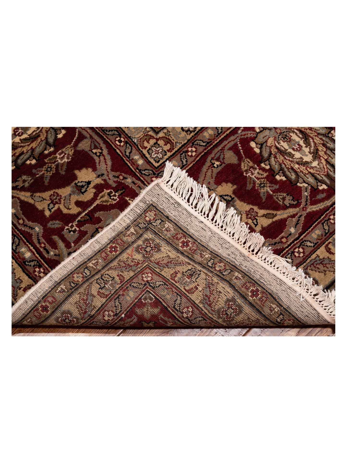 Rajpur Royal 88633 Ivory Red Traditional Hand Knotted Rug