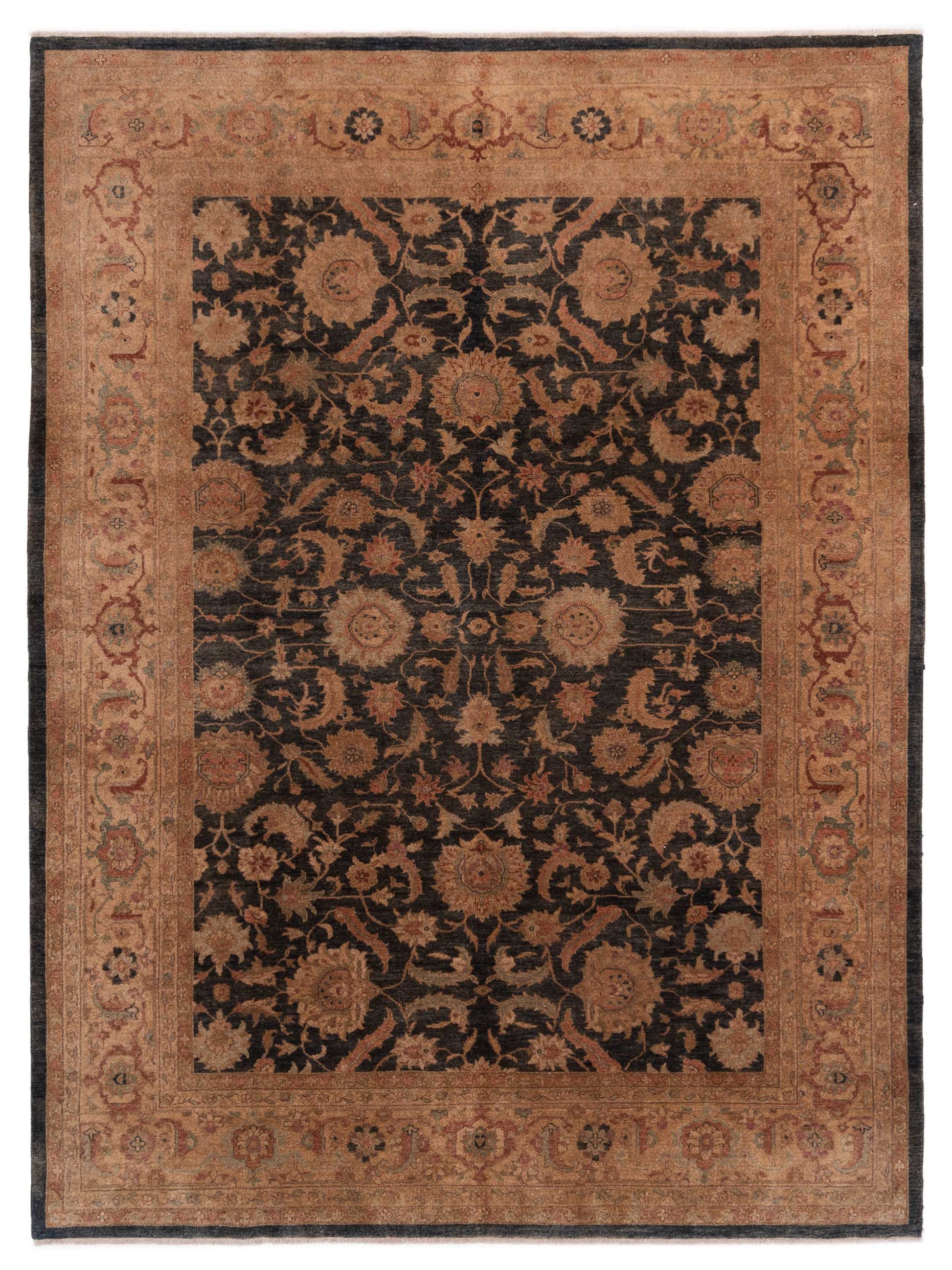 Rajpur Ghazani 89988 Charcoal Traditional Hand Knotted Rug