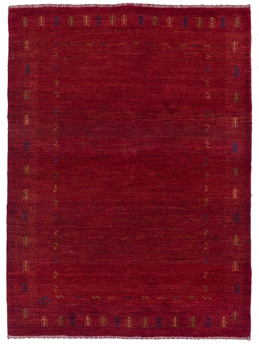 Siena Persian Gabbeh 90310 Red Contemporary Hand Knotted Rug