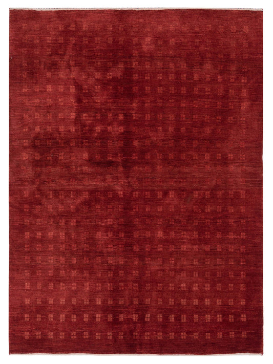 Siena Persian Gabbeh 90342 Red Contemporary Hand Knotted Rug