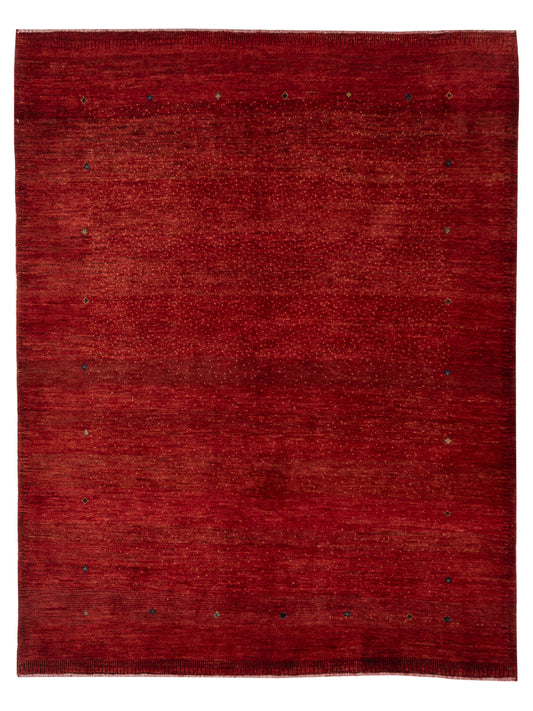 Siena Persian Gabbeh 90381 Red Contemporary Hand Knotted Rug