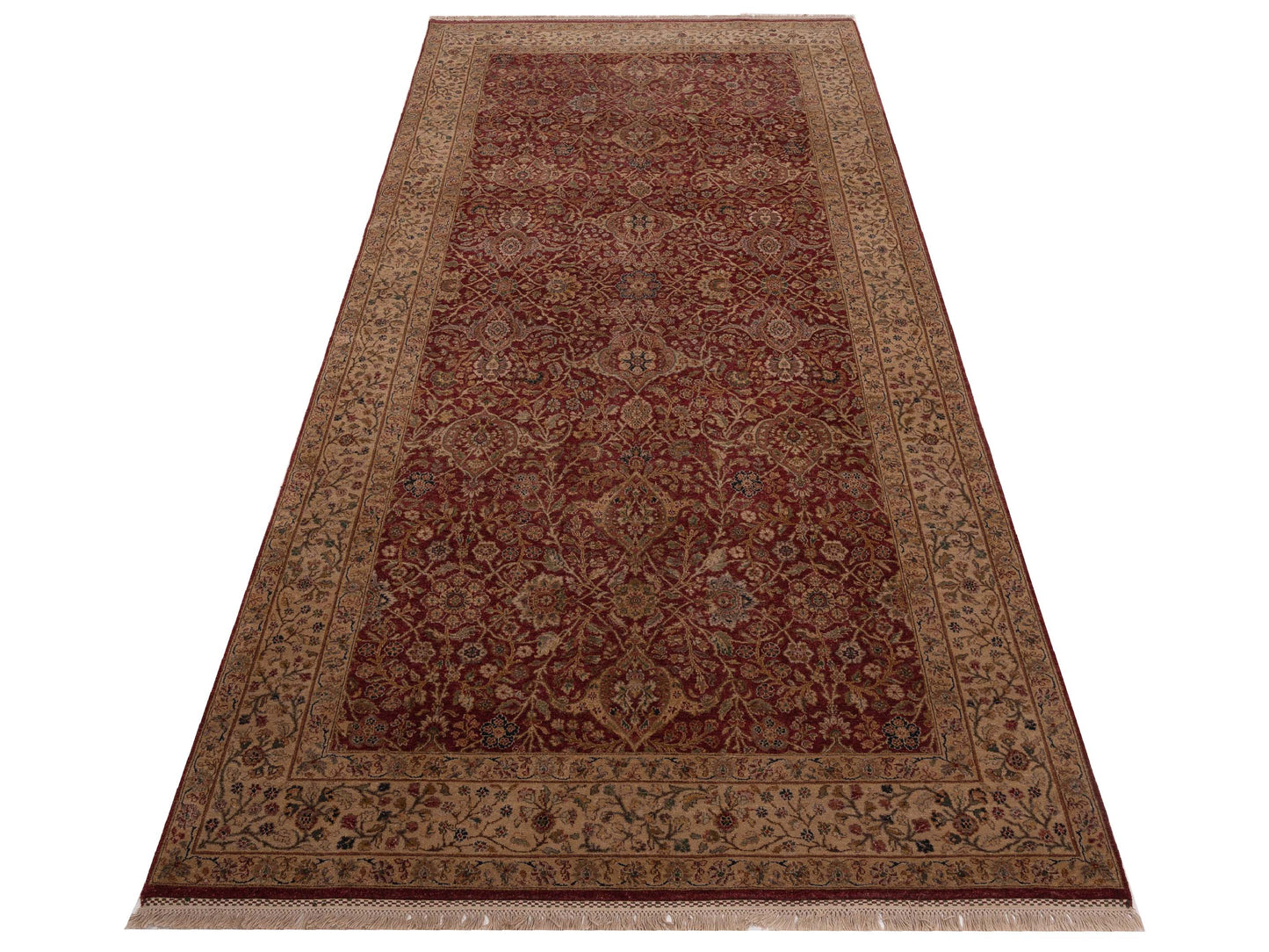 Rajpur Platinum 90460 Red Ivory Traditional Hand Knotted Rug