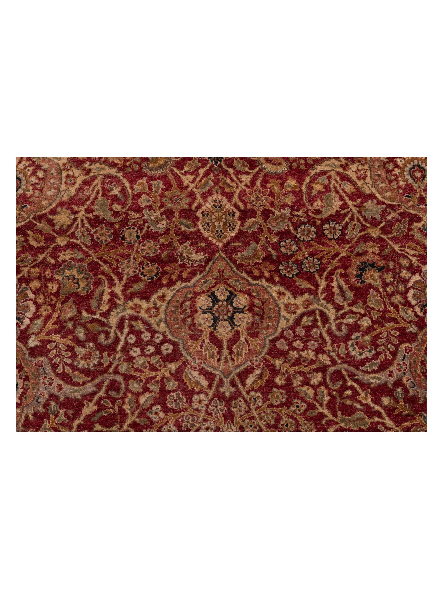 Rajpur Platinum 90460 Red Ivory Traditional Hand Knotted Rug