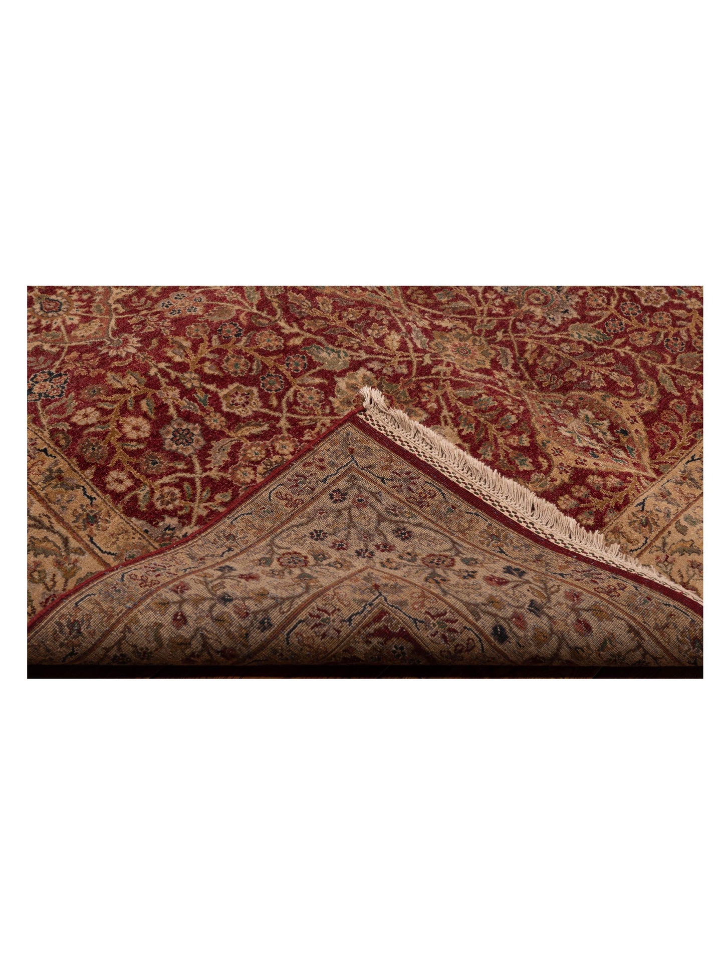 Rajpur Platinum 90460 Red Ivory Traditional Hand Knotted Rug