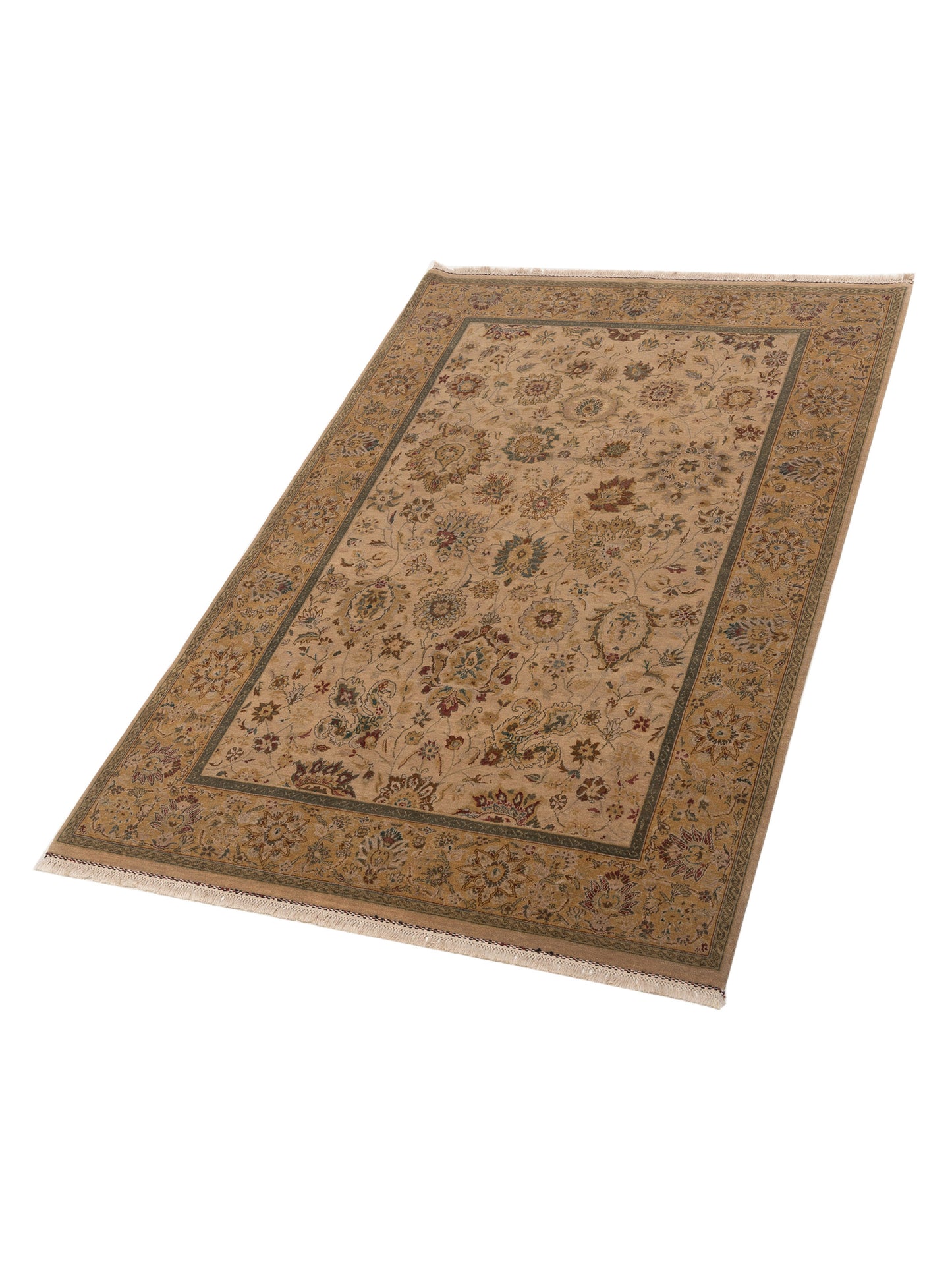 Rajpur Crown 90495 Beige Gold Transitional Hand Knotted Rug