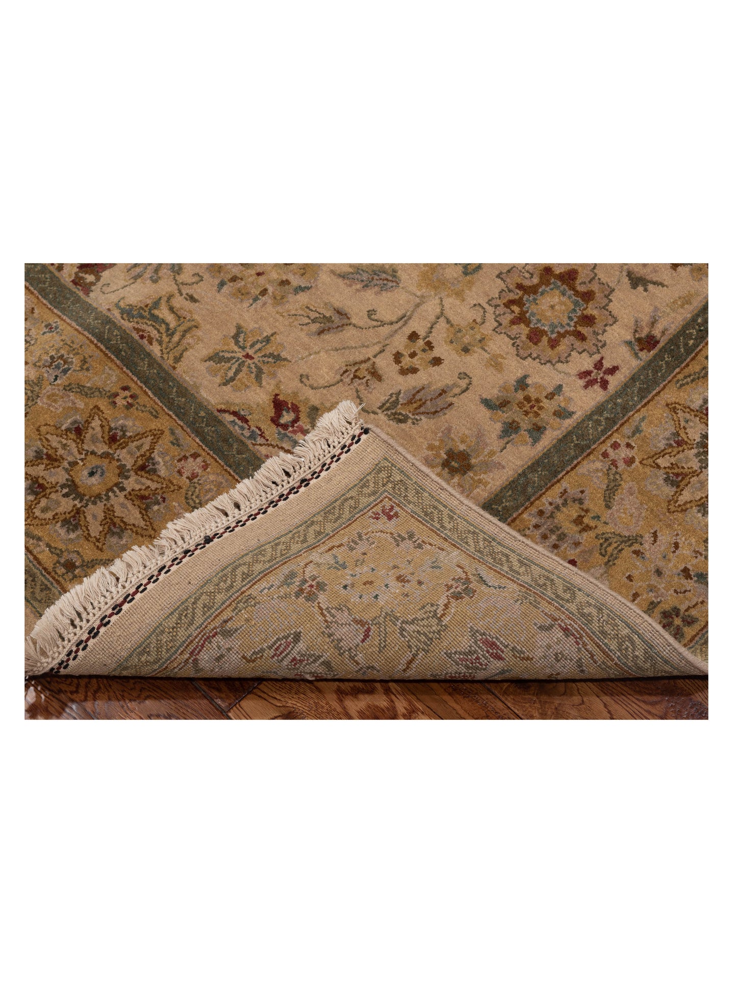 Rajpur Crown 90495 Beige Gold Transitional Hand Knotted Rug