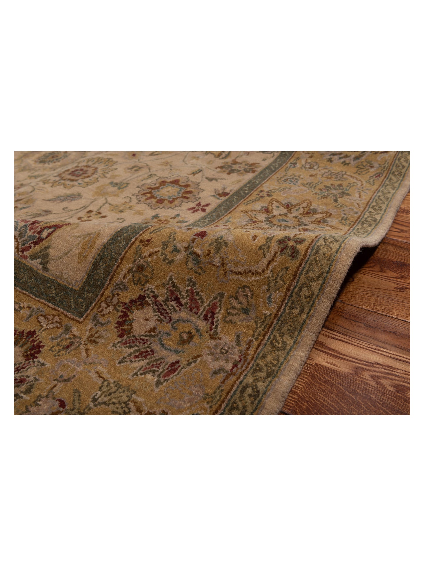 Rajpur Crown 90495 Beige Gold Transitional Hand Knotted Rug