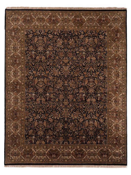 Rajpur Jahan 90995 Black Traditional Hand Knotted Rug