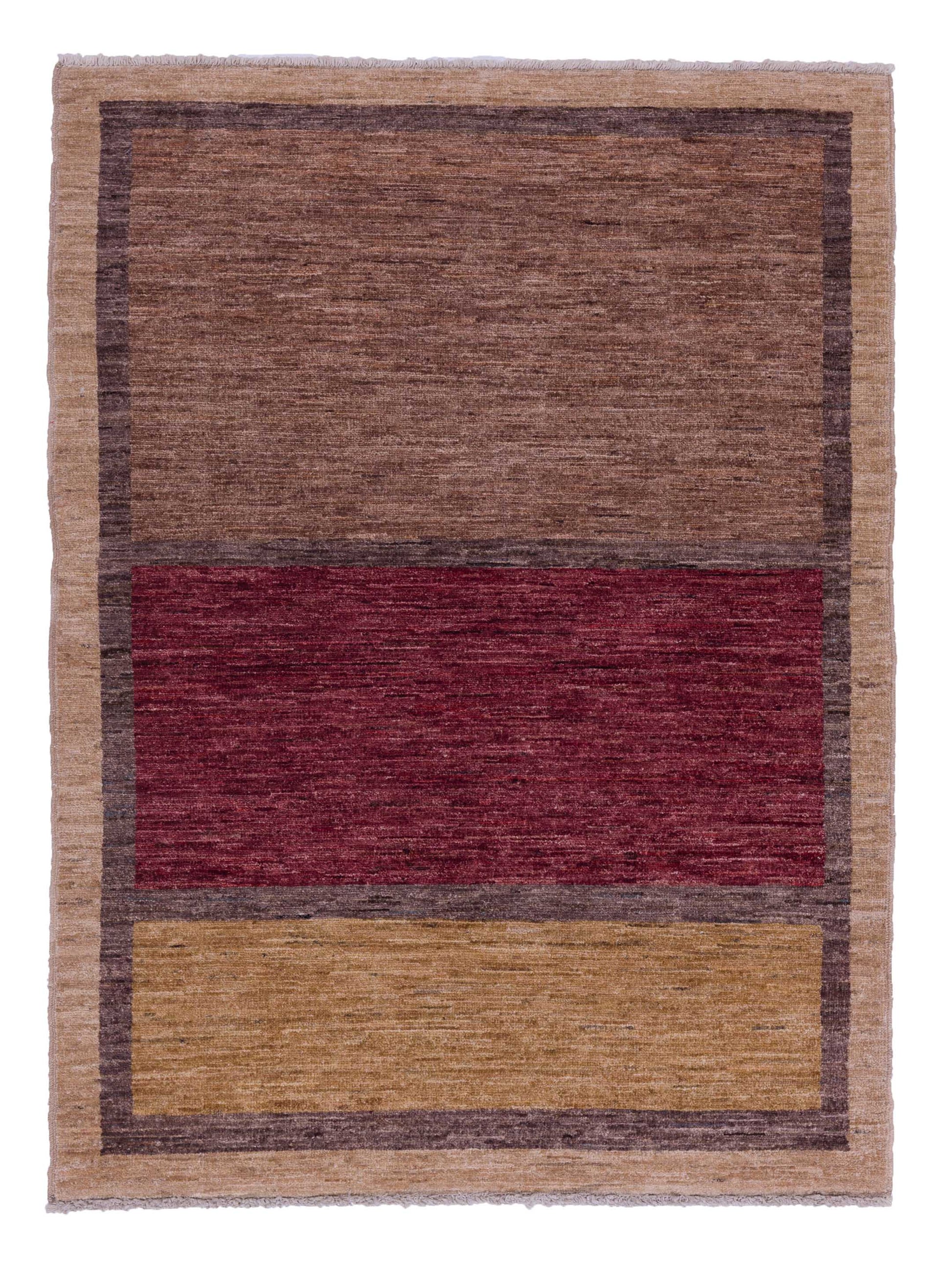 Nomad Bahar 92376 Brown Contemporary Hand Knotted Rug