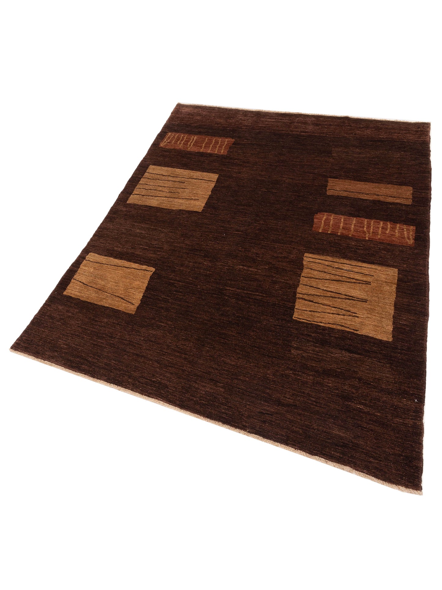 Nomad Bahar 92651 Dark Brown Dark Brown Contemporary Hand Knotted Rug