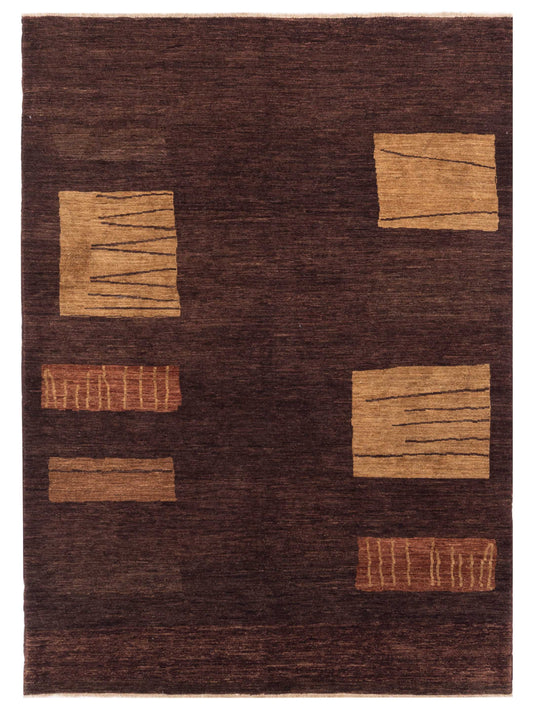 Nomad Bahar 92651 Dark Brown Contemporary Hand Knotted Rug