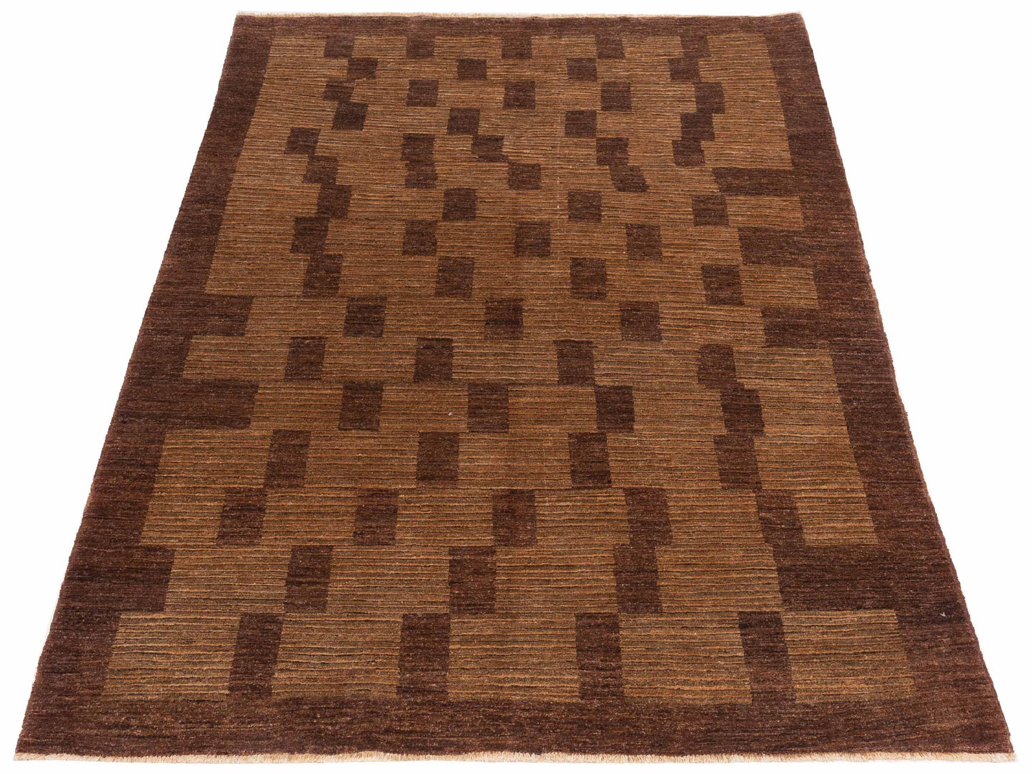 Nomad Bahar 92652 Brown  Contemporary Hand Knotted Rug