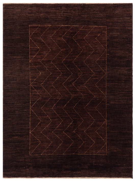 Nomad Bahar 92653 Dark Brown Contemporary Hand Knotted Rug