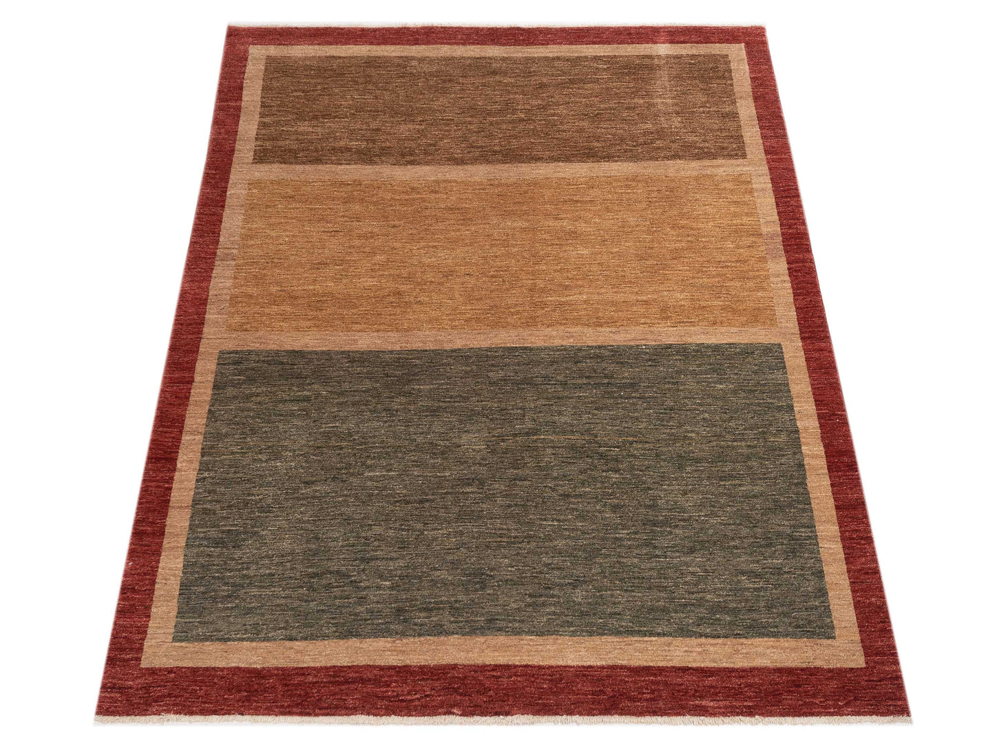 Nomad Bahar 92903 Brown Gold  Contemporary Hand Knotted Rug