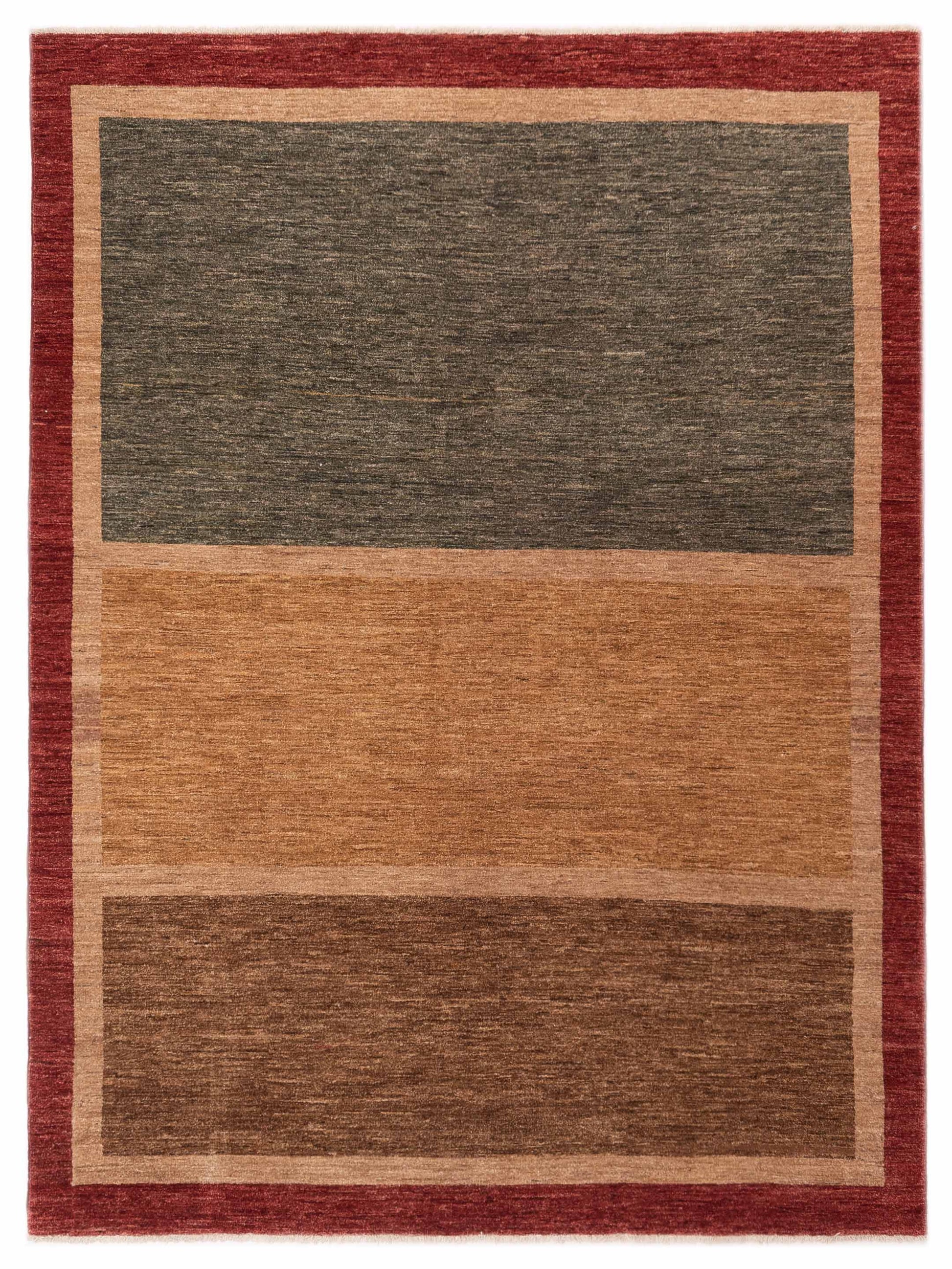 Nomad Bahar 92903 Brown Gold Contemporary Hand Knotted Rug