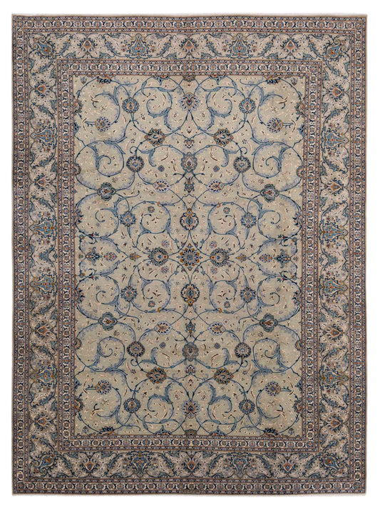 Pasha Antique Heirloom 93376 Sage Green Traditional Hand Knotted Rug