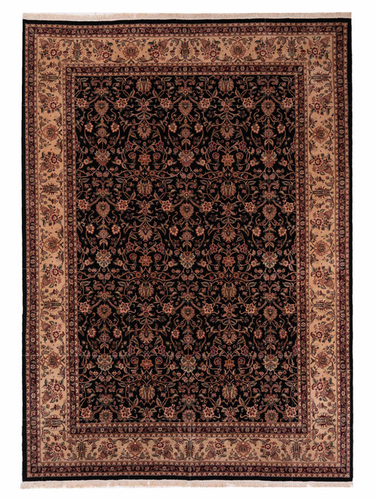 Pasha Magnolia 94298 Black Traditional Hand Knotted Rug