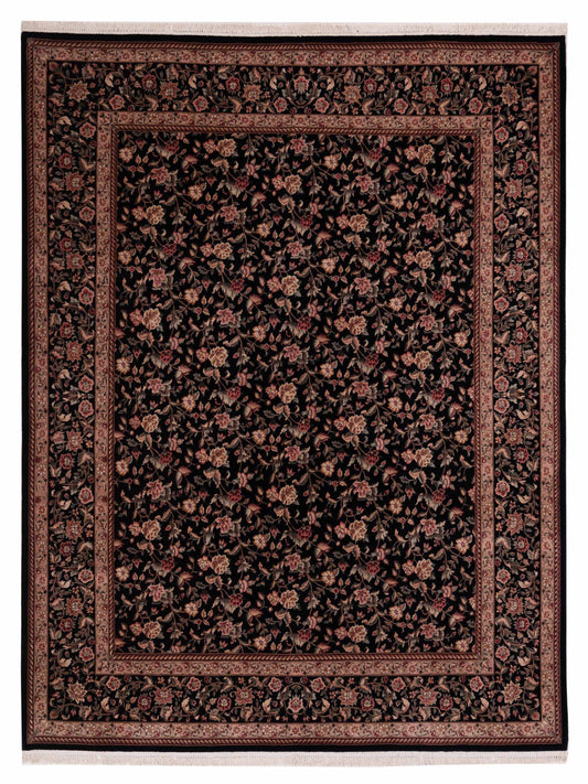 Pasha Magnolia 94308 Black Traditional Hand Knotted Rug