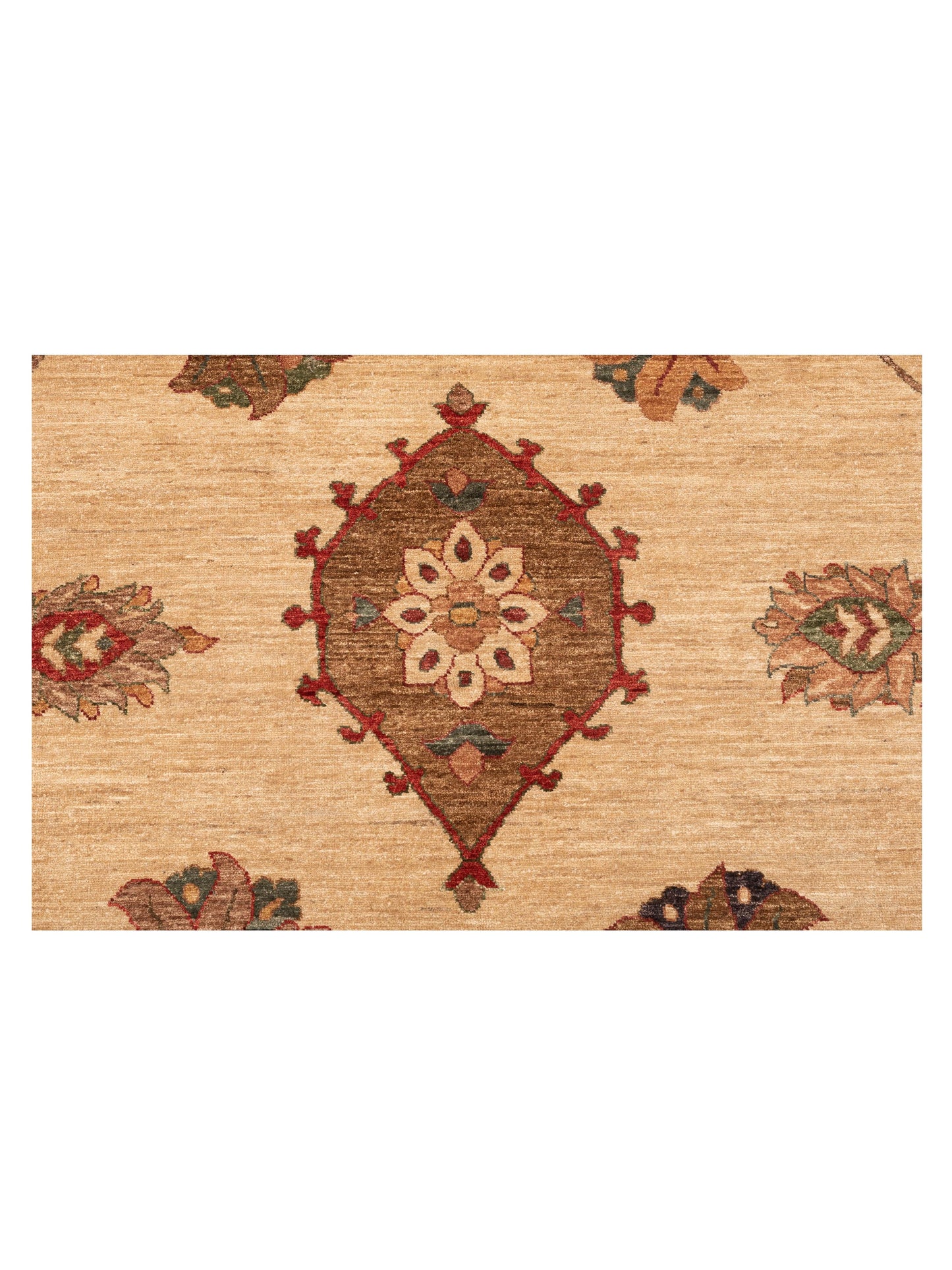 Pasha Elvan Tansu Ivory Gold Traditional Hand Knotted Rug