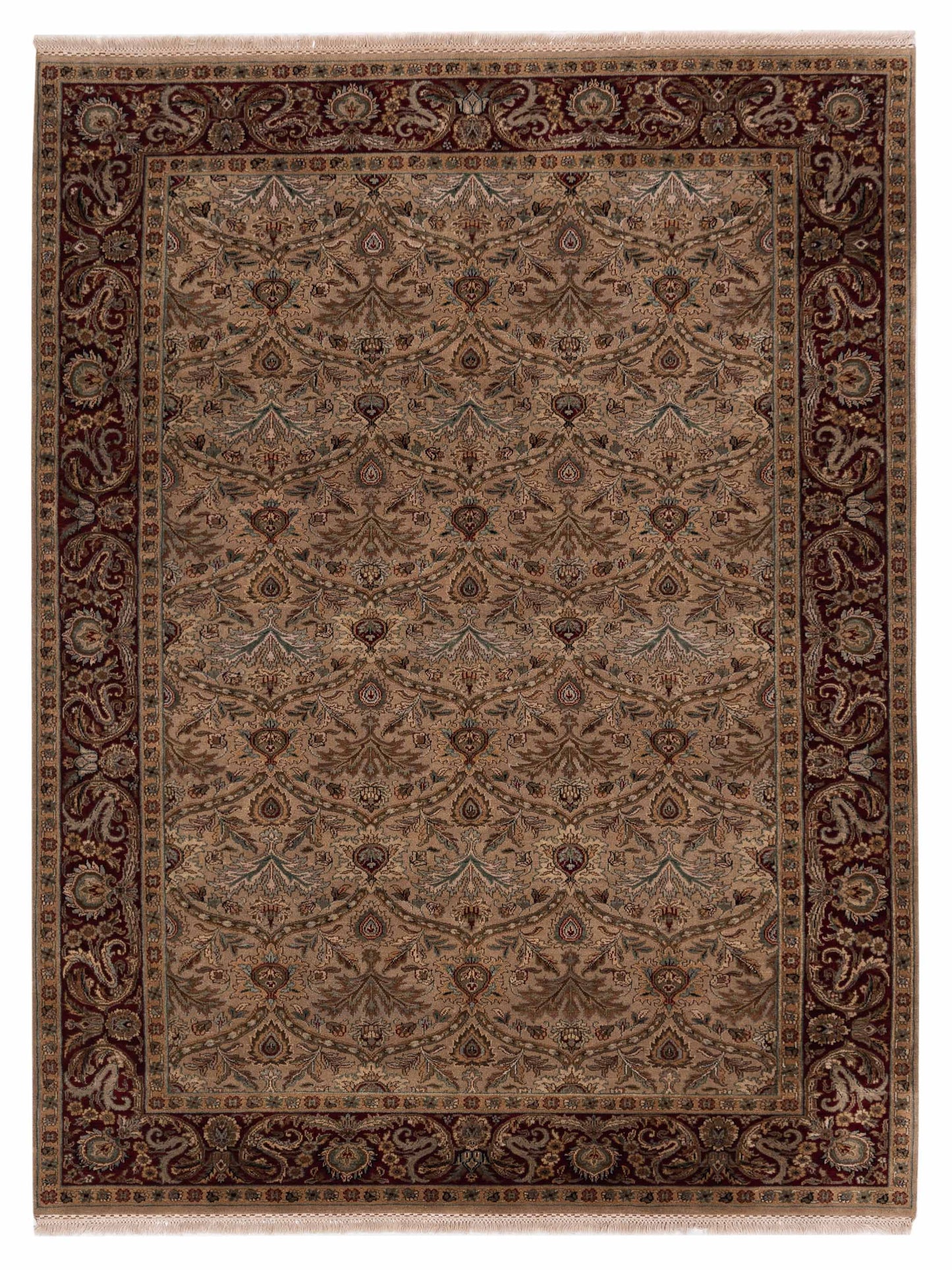 Rajpur Crown 95299 Cream Transitional Hand Knotted Rug