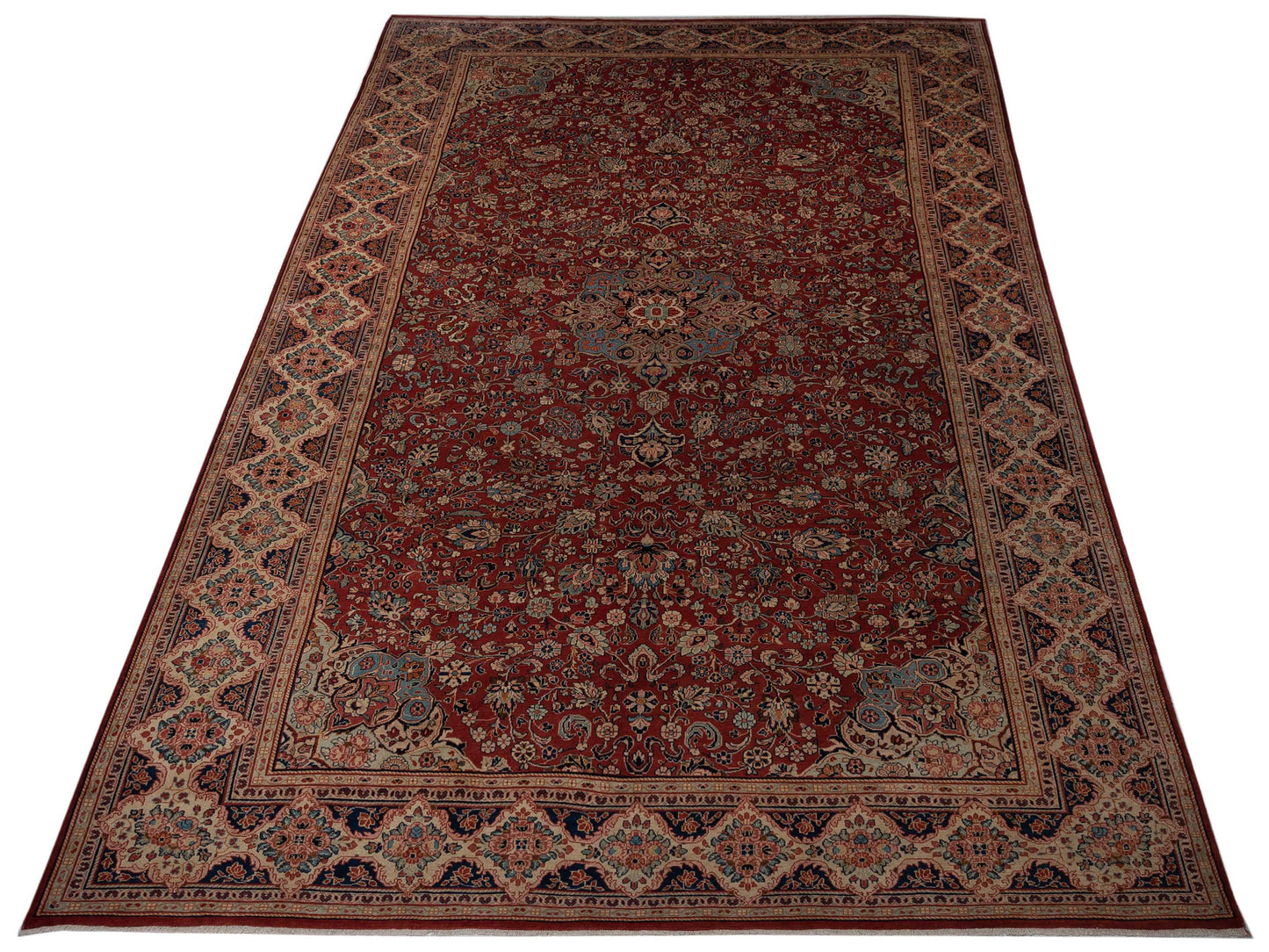 Pasha Antique Heirloom 95670 Rust Ivory Traditional Hand Knotted Rug