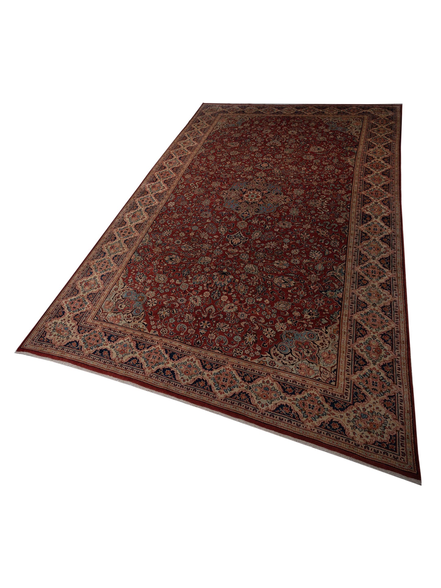 Pasha Antique Heirloom 95670 Rust Ivory Traditional Hand Knotted Rug