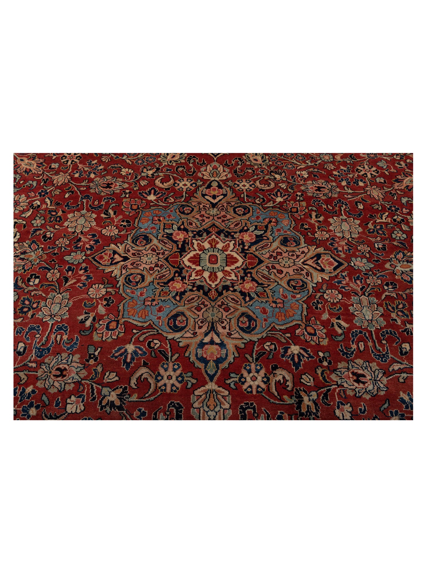 Pasha Antique Heirloom 95670 Rust Ivory Traditional Hand Knotted Rug