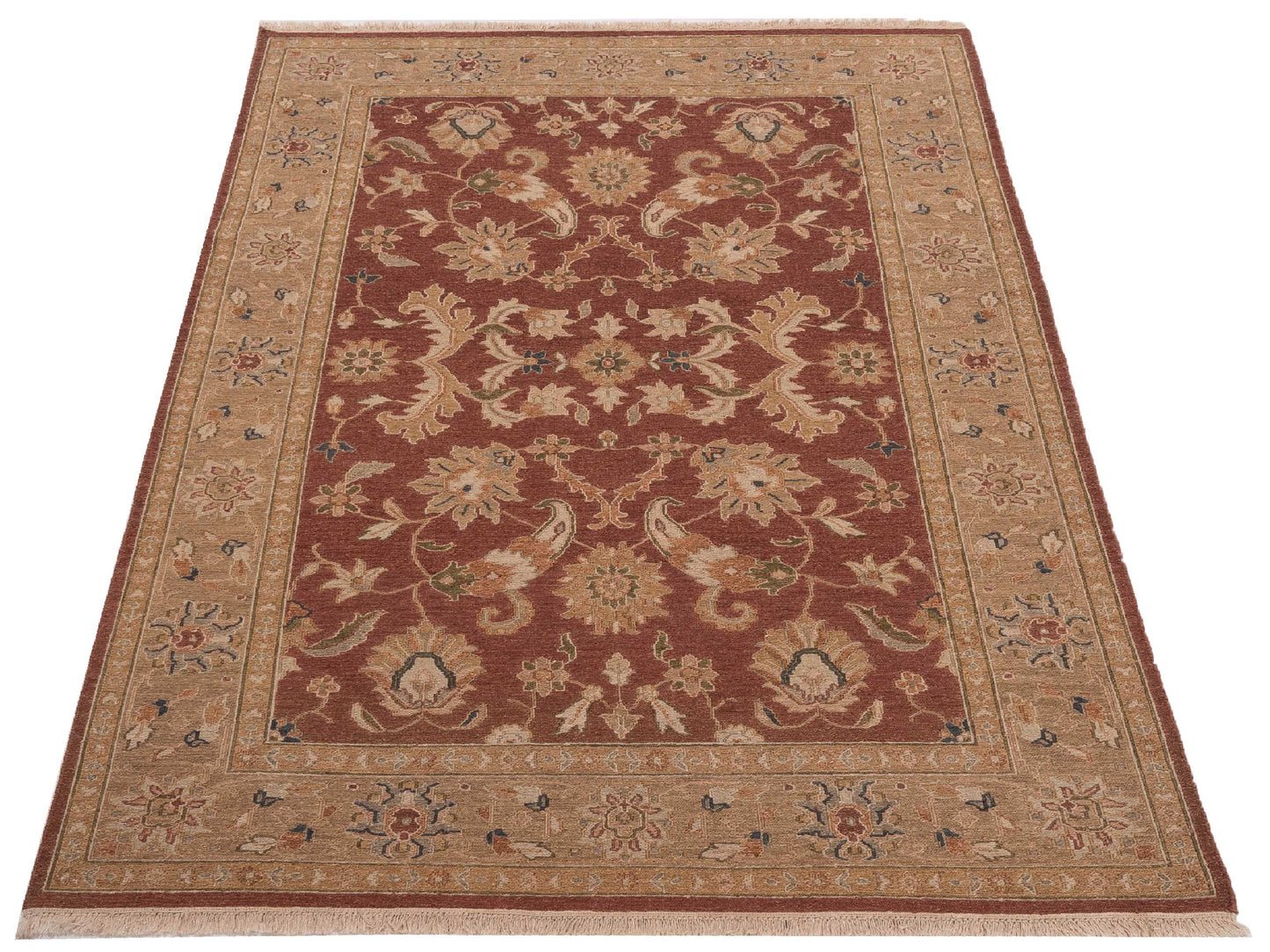 Rajpur Soumak 96134 Rust Gold Traditional Hand Woven Rug