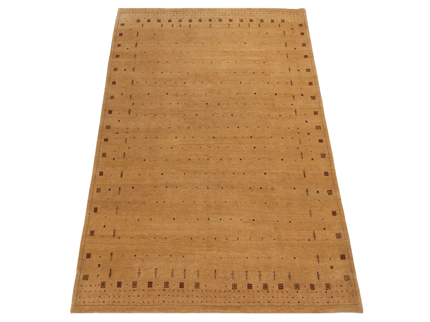 Rajpur Gabbeh 96221 Camel  Contemporary Hand Knotted Rug