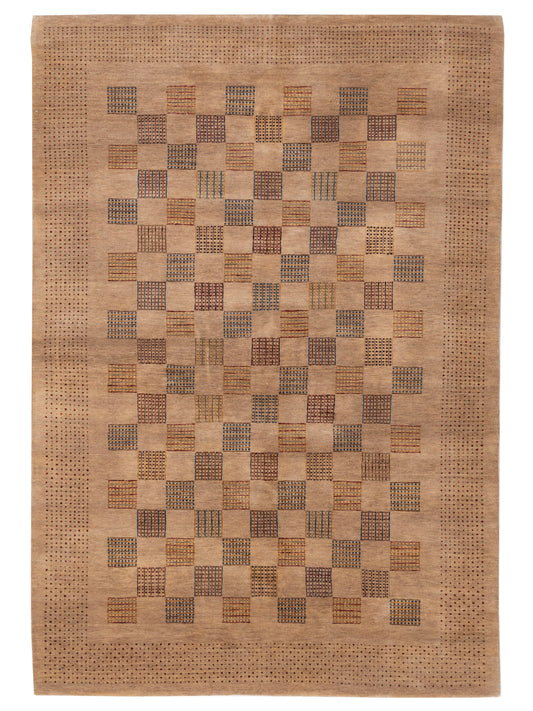 Rajpur Gabbeh 96226 Brown Contemporary Hand Knotted Rug