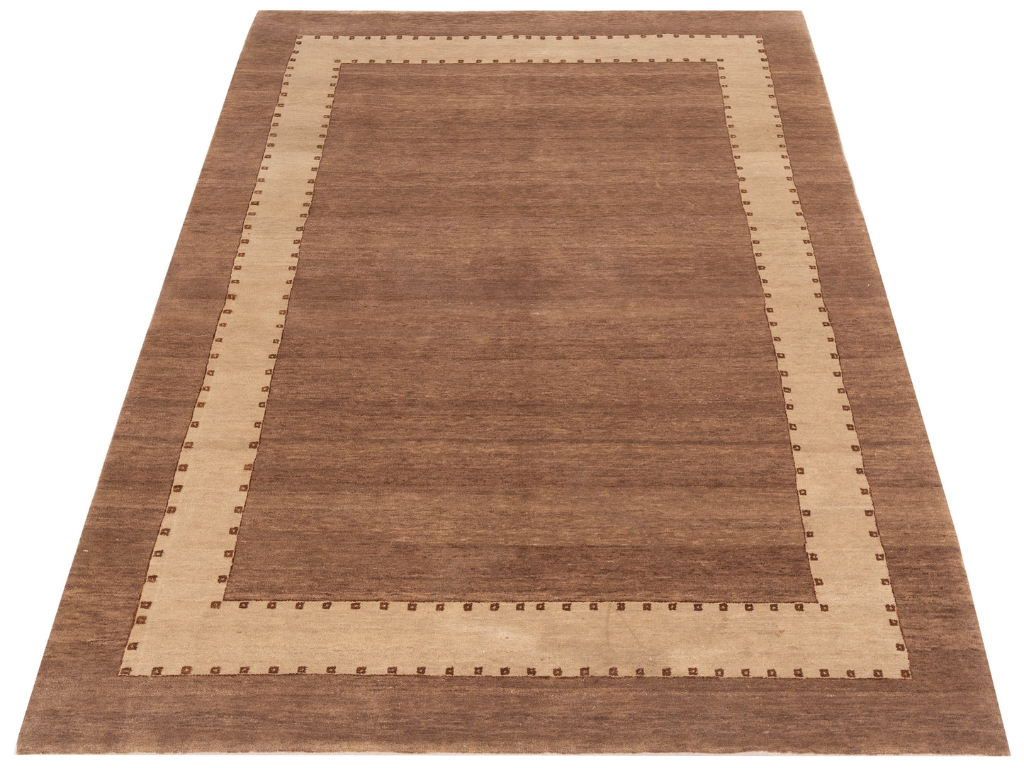 Rajpur Aurore 96228 Brown Beige Contemporary Hand Knotted Rug