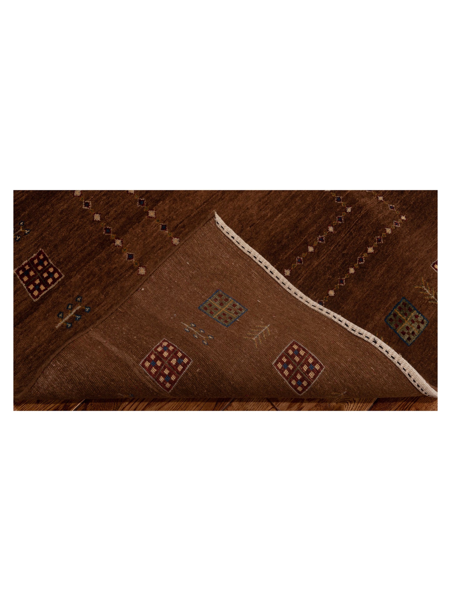 Rajpur Gabbeh 96231 Brown  Contemporary Hand Knotted Rug